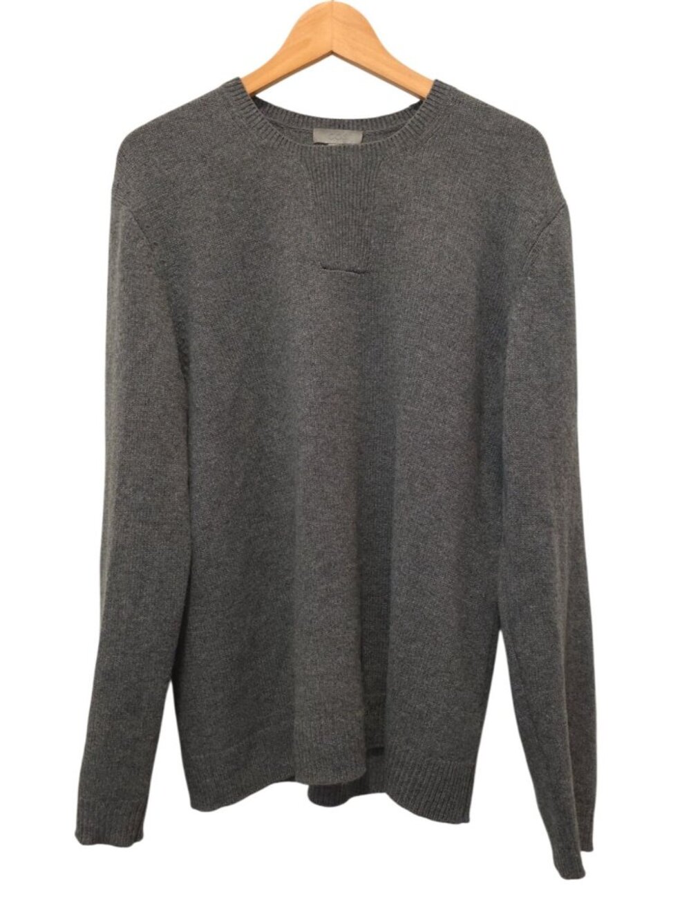 COS 100% Cashmere Gray Crewneck Pullover Sweater Men's Size L